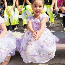 Charade Dance Academy - My youngest daughter waiting patiently for her class to showcase their ballet dance at Knott's Berry Farm.