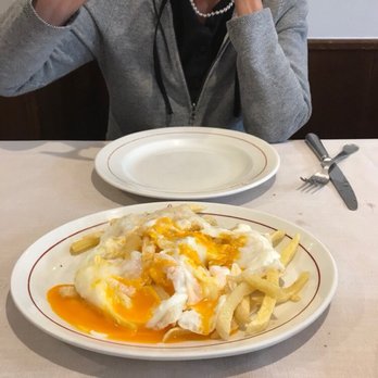 Casa Lucio - Nice eggs over potato fries. - Spanish Near Me - Madrid, M