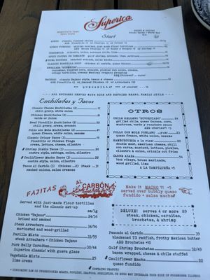 Menu photo 1 Superica Winter Park, FL Menu photo 1 Superica Winter Park, FL