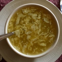 Delicious egg drop soup!