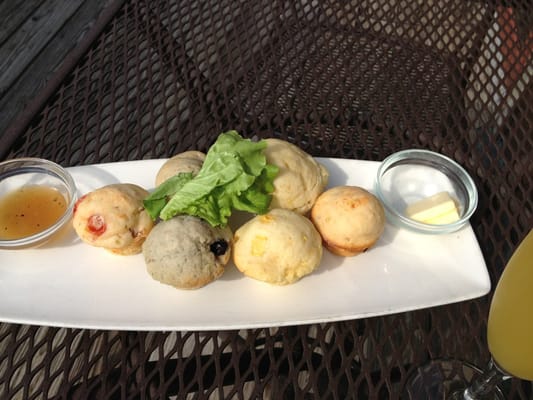 Photo of Roots Restaurant & Cellar - Milwaukee, WI, US. muffin sampler served at brunch. changes each Sunday but always good