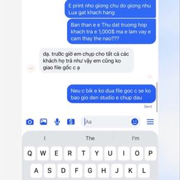 She received 1,150$ but did not give the original file which is fraud. She received 1,150$ but did not give the original file which is fraud.