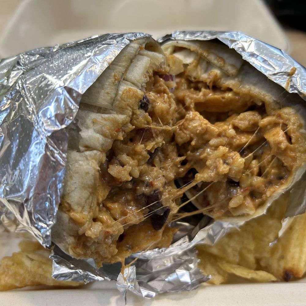 Terra Forte Coffee - Chicken Chipotle Burrito (inside content) - Coffee & Tea Near Me - Sacramento, California Terra Forte Coffee - Chicken Chipotle Burrito (inside content) - Coffee & Tea Near Me - Sacramento, California