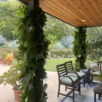 Green Fresh Florals + Plants - Bar area with leaf wrapped posts!! - Florists Near Me - San Diego, California Green Fresh Florals + Plants - Bar area with leaf wrapped posts!! - Florists Near Me - San Diego, California
