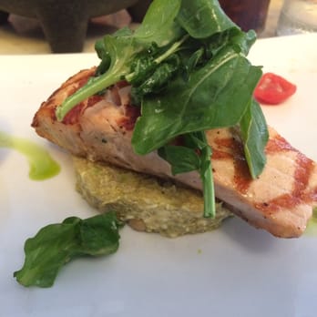 Avocado Grill - Salmon Salad with avocado quinoa with chick peas and feta-- delicious!!! - Tapas/Small Plates Near Me - West Palm Beach, Florida Avocado Grill - Salmon Salad with avocado quinoa with chick peas and feta-- delicious!!! - Tapas/Small Plates Near Me - West Palm Beach, Florida