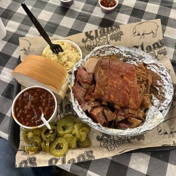 Slap's BBQ - Sampler platter! - Barbeque Near Me - Kansas City, Kansas Slap's BBQ - Sampler platter! - Barbeque Near Me - Kansas City, Kansas