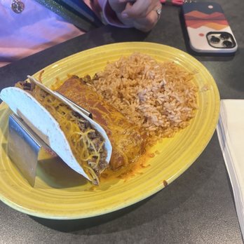 San Miguel's - Face and enchilada combo with double rice - Mexican Near Me - Hilton Head Island, South Carolina