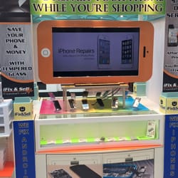 iFix&Sell - Coralville - Side of our phone repair cart.
