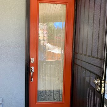 Olvera painting - Back Door and Security Screen - Painters Near Me - Salida, California