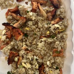 Chicken fried rice, yuck. Chicken fried rice, yuck.
