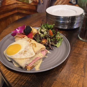 Chief Sullivan's - Croque Madam: Croque Monsieur w/egg on top turns into Croque Madame. A fav anytime I can find this! - Sports Bars Near Me - San Francisco, California Chief Sullivan's - Croque Madam: Croque Monsieur w/egg on top turns into Croque Madame. A fav anytime I can find this! - Sports Bars Near Me - San Francisco, California