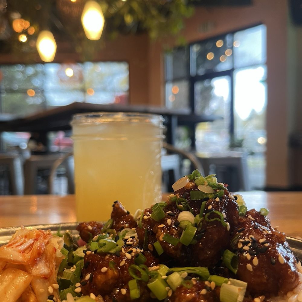 Spork - Spicy fried chicken with kimchi and cucumber salad - Mexican Near Me - Bend, Oregon Spork - Spicy fried chicken with kimchi and cucumber salad - Mexican Near Me - Bend, Oregon