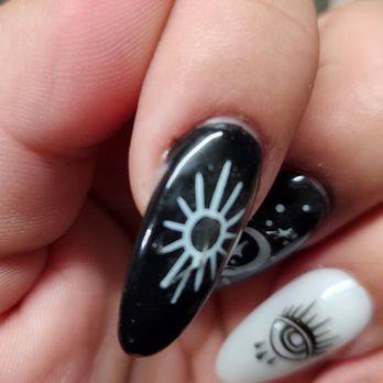 Starlight Nails Salon - The sticker is messed up and my poor cuticle. - Nail Salons Near Me - La Puente, California
