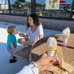 McDonald's - Enjoying a cone at the local McDonalds.