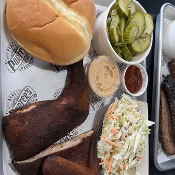 Porter's Real Barbecue - Seasoned chicken - 6oz coleslaw 6oz pickles - Barbeque Near Me - Kennewick, Washington Porter's Real Barbecue - Seasoned chicken - 6oz coleslaw 6oz pickles - Barbeque Near Me - Kennewick, Washington