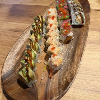 Mrs Momo Sushi - Love Roll Mrs Momo Roll Hot Lady Roll Chicken Tempura Roll - Pan Asian Near Me - Warwick, Rhode Island Mrs Momo Sushi - Love Roll Mrs Momo Roll Hot Lady Roll Chicken Tempura Roll - Pan Asian Near Me - Warwick, Rhode Island