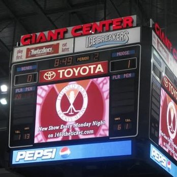 Giant Center - Moose on the scoreboard - Stadiums & Arenas Near Me - Hershey, Pennsylvania Giant Center - Moose on the scoreboard - Stadiums & Arenas Near Me - Hershey, Pennsylvania