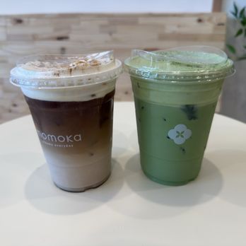 Cafe Momoka - Maple Cinnamon Oat Cold Brew & Double Matcha Latte - Cafes Near Me - Ontario, California Cafe Momoka - Maple Cinnamon Oat Cold Brew & Double Matcha Latte - Cafes Near Me - Ontario, California