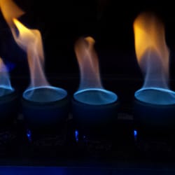 The Jet Bar & Night Club - The Blue Ghost shots are served up like this!
