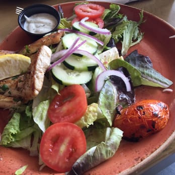 Luna Grill El Camino Real - Mahi mahi plate full salad no pita or rice - Mediterranean Near Me - Carlsbad, California Luna Grill El Camino Real - Mahi mahi plate full salad no pita or rice - Mediterranean Near Me - Carlsbad, California