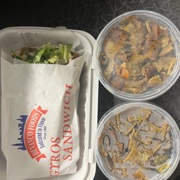 Gyro Burrito and extra beef & lamb meat