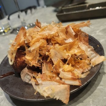 Ishoni Yakiniku - Takoyaki buried in Bonito flakes - Barbeque Near Me - Seattle, Washington Ishoni Yakiniku - Takoyaki buried in Bonito flakes - Barbeque Near Me - Seattle, Washington