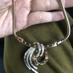 Frocks and Frills Vintage - Trifari pat signed necklace