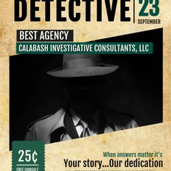 Calabash Investigative Consultants - Magazine ad for services.