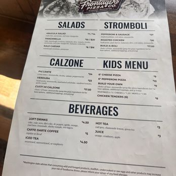 Frontager's Pizza - Menu - Pizza Near Me - Pacific Beach, Washington