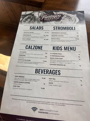 Menu photo 3 Frontager's Pizza Pacific Beach, WA