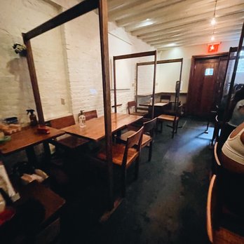Raku - Very covid friendly but small! Each table is divided by plexiglass. - Japanese Near Me - New York, New York
