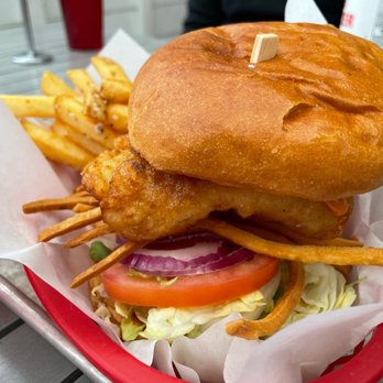 Red Truck Beer - Fish sandwich - Breweries Near Me - Vancouver, British Columbia Red Truck Beer - Fish sandwich - Breweries Near Me - Vancouver, British Columbia