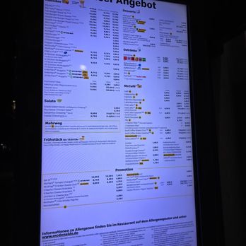 McDonald's - Lunch and dinner menu - Fast Food Near Me - Munich, BY McDonald's - Lunch and dinner menu - Fast Food Near Me - Munich, BY