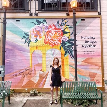 Kendra Scott - Mural on the exterior of the Kendra Scott store on Walnut street. The Build Bridges Together mural is by Artist Ashley Hodder. - Jewelry Near Me - Pittsburgh, Pennsylvania