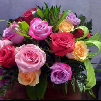 Thompson's Flower Shop - beautiful multicolored Roses - Florists Near Me - Goodyear, Arizona Thompson's Flower Shop - beautiful multicolored Roses - Florists Near Me - Goodyear, Arizona