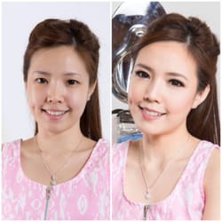 Yuri Sinata Hair and Makeup - Before and after make up