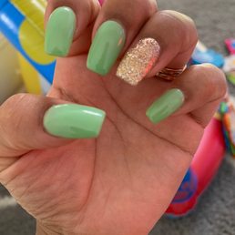 Acrylic Nails with gel polish Acrylic Nails with gel polish