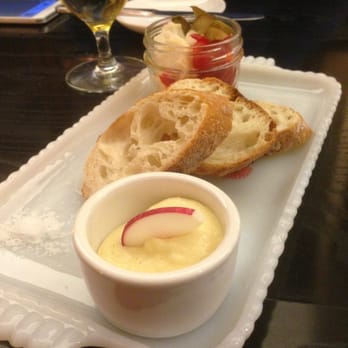 Heritage Tavern - Complimentary bread and pickled veggies - New American Near Me - Madison, Wisconsin Heritage Tavern - Complimentary bread and pickled veggies - New American Near Me - Madison, Wisconsin