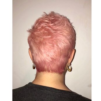 Salon Bohemia - Pretty in pink pixie - Hair Salons Near Me - Brooklyn, New York Salon Bohemia - Pretty in pink pixie - Hair Salons Near Me - Brooklyn, New York