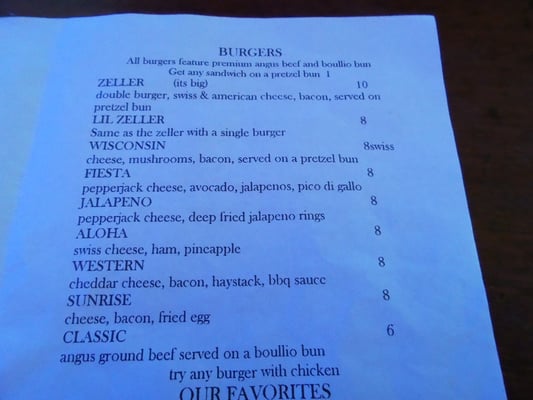 Menu photo 4 Zeller Inn Ottawa, IL