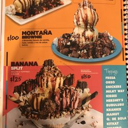 La Popería - Menu