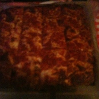 Brooklyn Bros. Pizzeria - Pic too dark. Sicilian pizza, amazing!! - Pizza Near Me - Everett, Washington