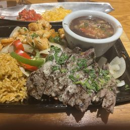 Steak and shrimp fajitas Steak and shrimp fajitas