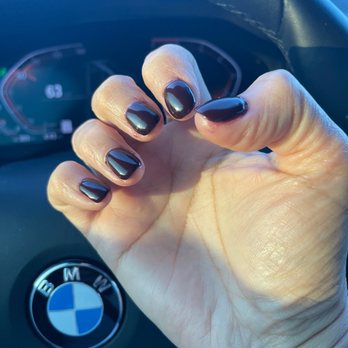 Justin Nail and Spa - Ugly ass bulky nails. Will have to go my usual nail salon to fix. That deformed index finger. - Nail Salons Near Me - Houston, Texas