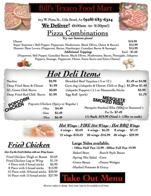 Menu photo 1 Gila Bend Food Mart Gila Bend, AZ