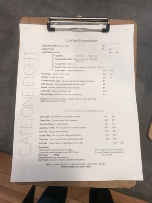 Menu photo 4 Cafe One Eight Lancaster, PA