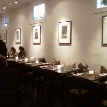 Frances - Dining room - tables are so closed - New American Near Me - San Francisco, California