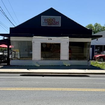 Food Bash - Outside the building. Don't let the size fool you. The menu has a lot of choices. - Breakfast & Brunch Near Me - Winchester, Virginia