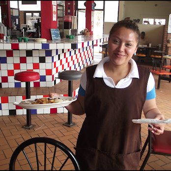 Maganas - My smiley, but shy server brings my breakfast to my table. I didn't get her name... - Mexican Near Me - Vicente Guerrero, BCN Maganas - My smiley, but shy server brings my breakfast to my table. I didn't get her name... - Mexican Near Me - Vicente Guerrero, BCN