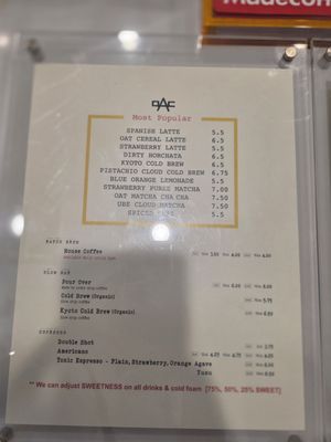 Menu photo 1 Made Coffee Costa Mesa, CA Menu photo 1 Made Coffee Costa Mesa, CA